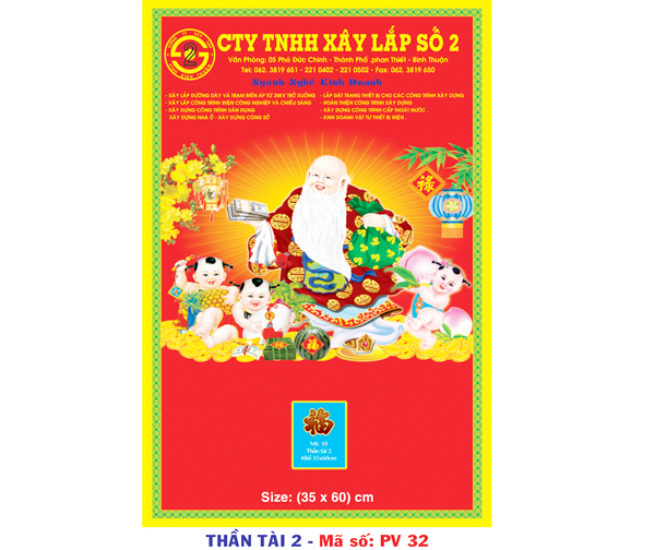 MS : PV 32 - Thần Tài 02 (35x60)